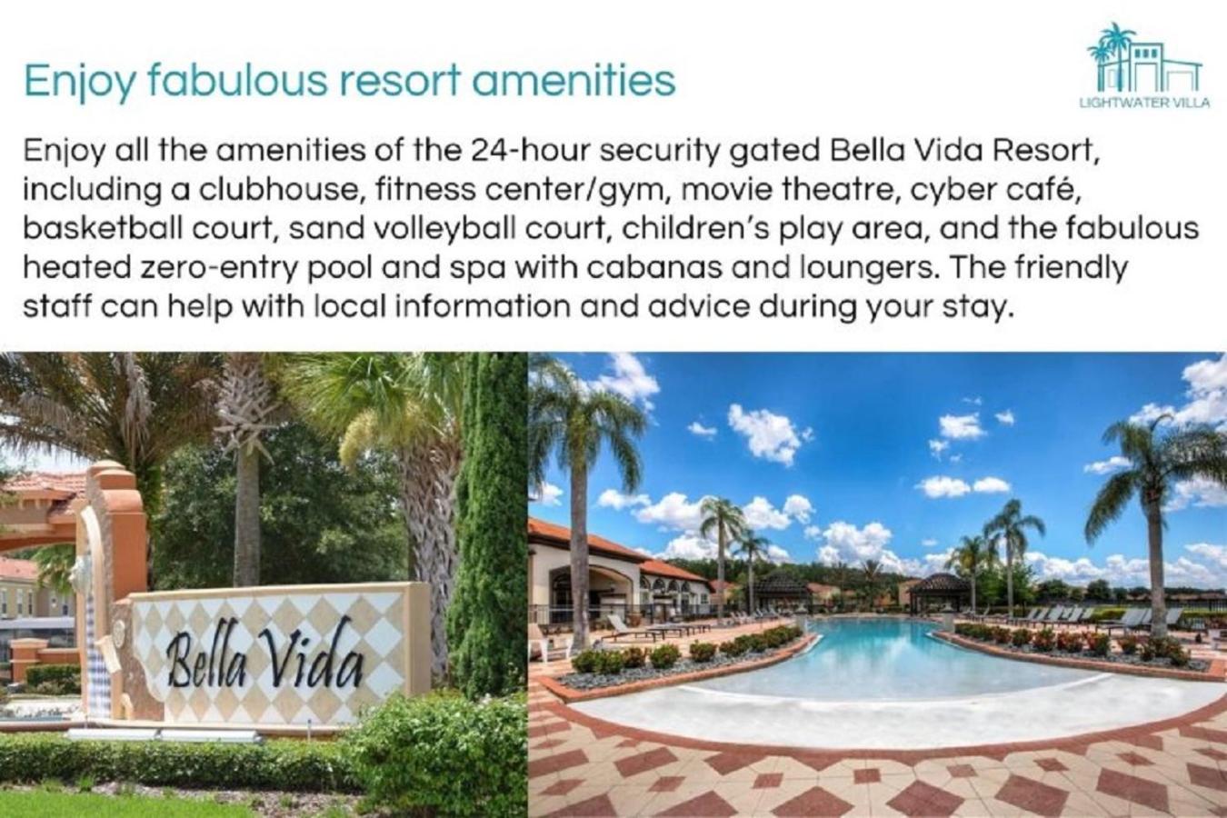 #372-Welcome To Lightwater Villa, Your Modern Disney Vacation Home! South-Facing Pool & Spa Overlooking Lake Kissimmee Exterior photo